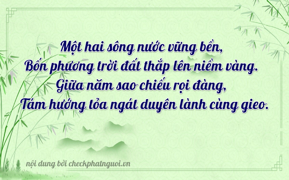 Bài thơ ý nghĩa cho <b>biển số 98A-45588</b> tại website checkphatnguoi.vn