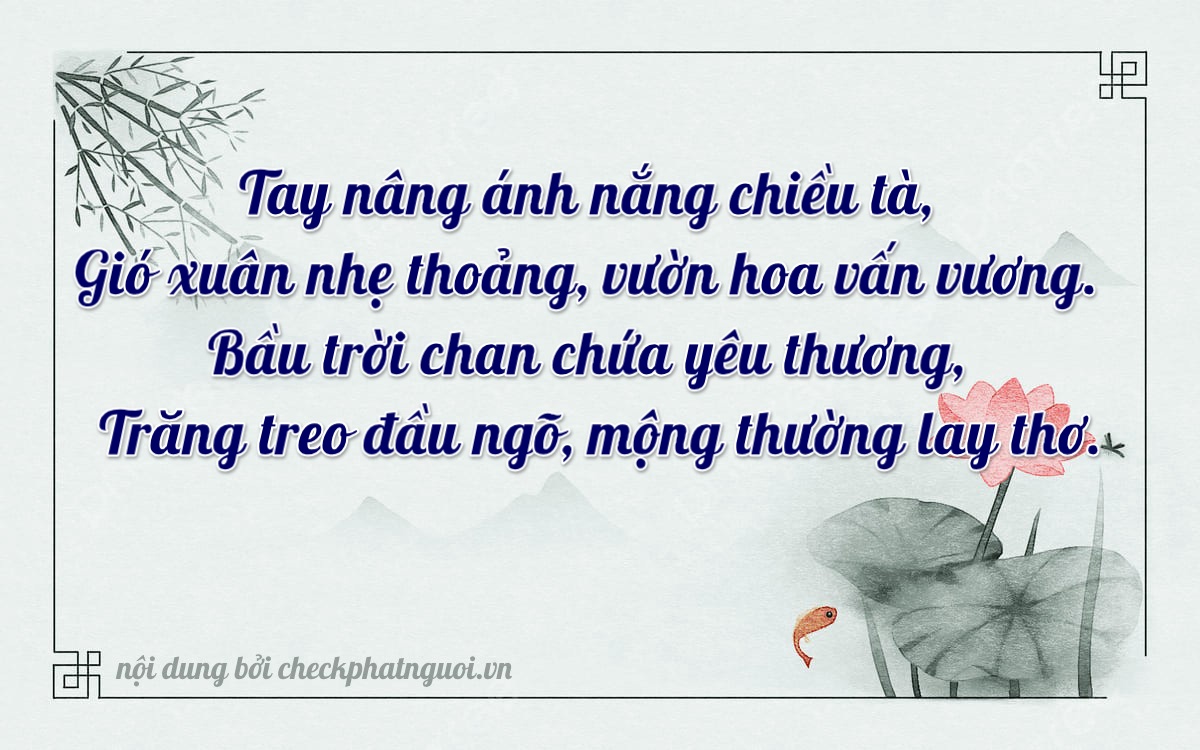 Bài thơ ý nghĩa cho <b>biển số 98A-45599</b> tại website checkphatnguoi.vn