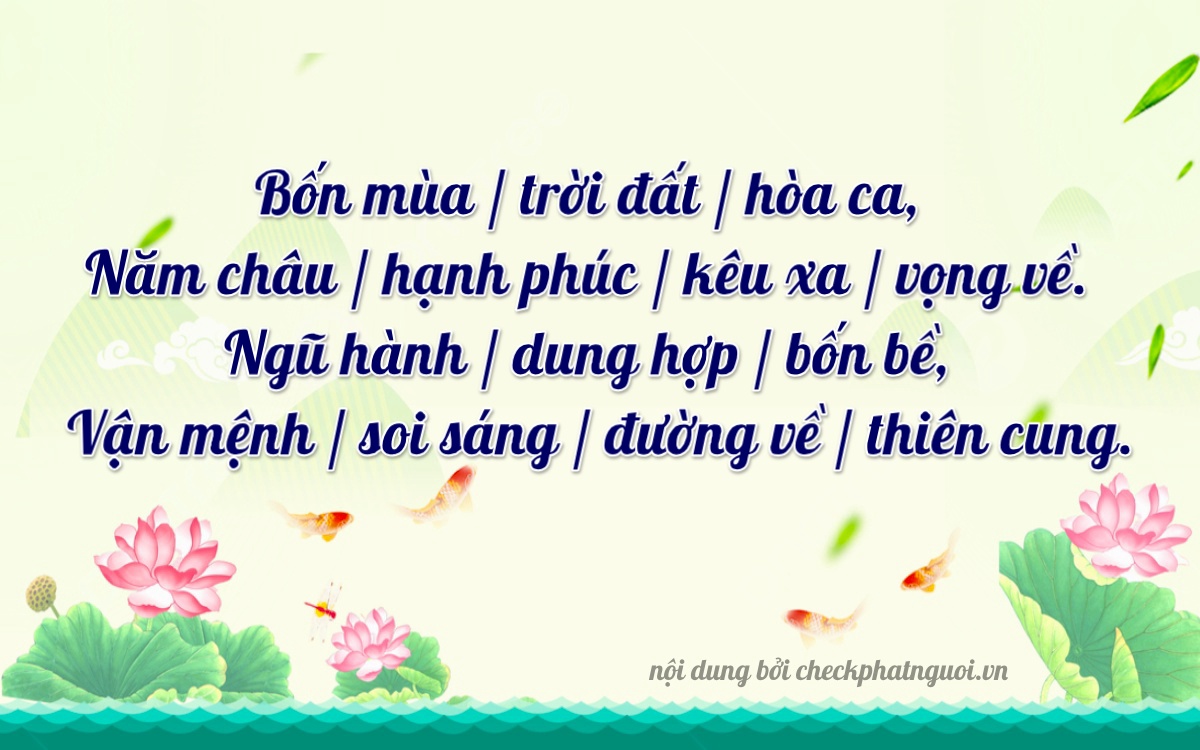 Bài thơ ý nghĩa cho <b>biển số 98A-55055</b> tại website checkphatnguoi.vn