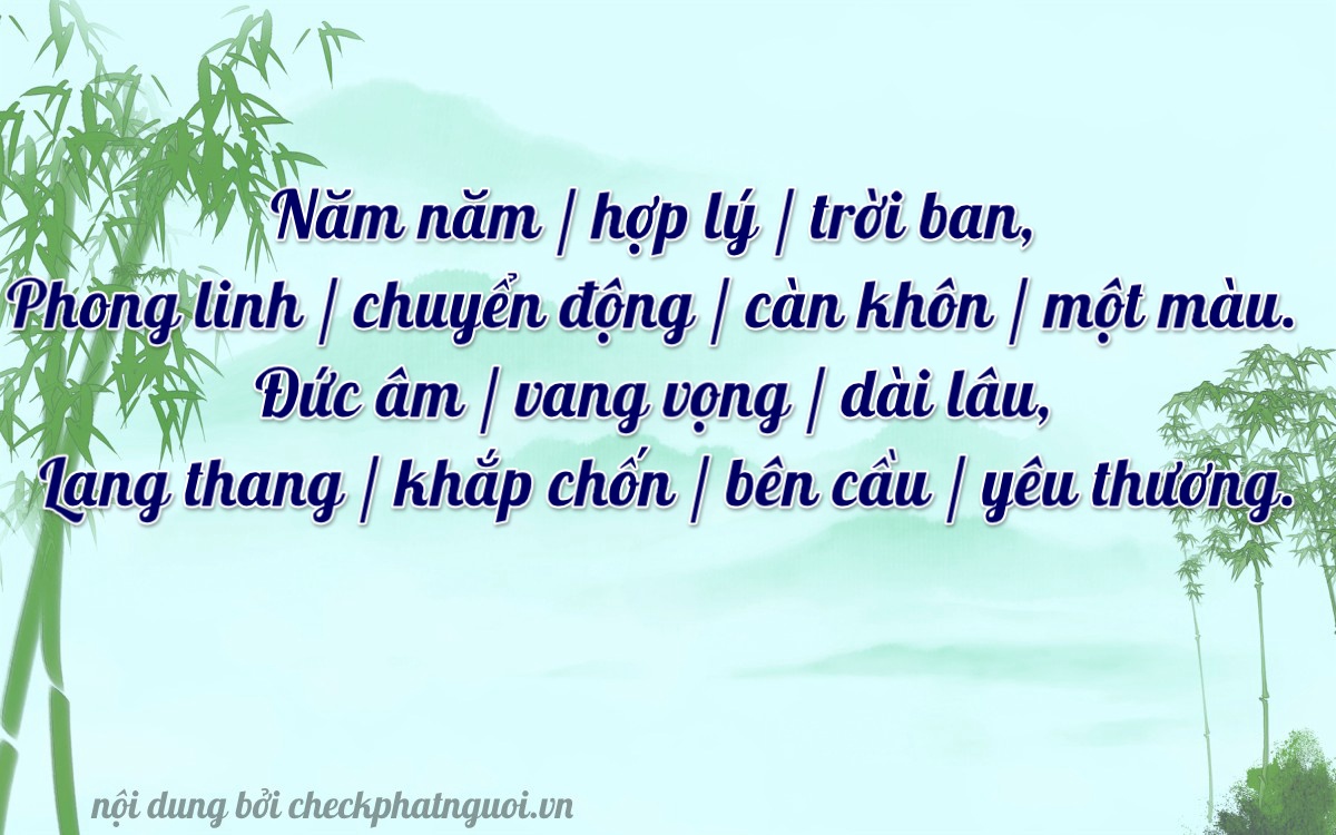 Bài thơ ý nghĩa cho <b>biển số 98A-55555</b> tại website checkphatnguoi.vn