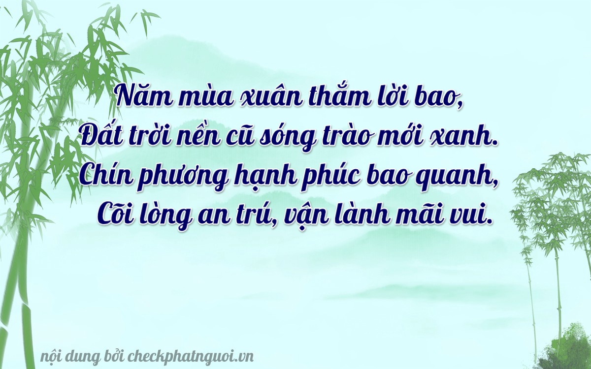 Bài thơ ý nghĩa cho <b>biển số 98A-55945</b> tại website checkphatnguoi.vn