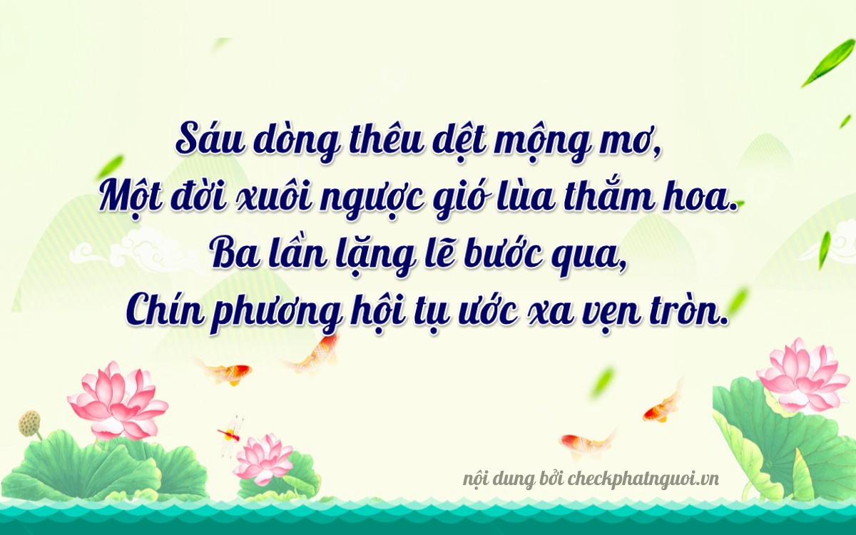 Bài thơ ý nghĩa cho <b>biển số 98A-56131</b> tại website checkphatnguoi.vn