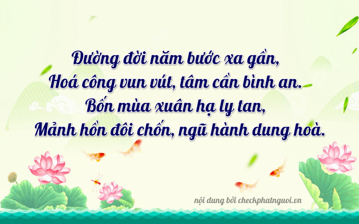 Bài thơ ý nghĩa cho <b>biển số 98A-56427</b> tại website checkphatnguoi.vn