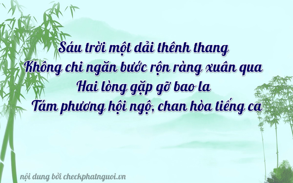 Bài thơ ý nghĩa cho <b>biển số 98A-60280</b> tại website checkphatnguoi.vn