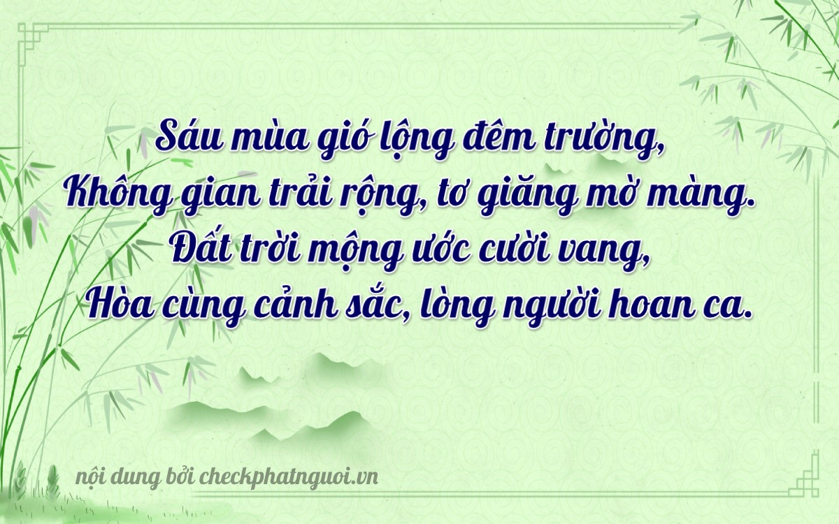 Bài thơ ý nghĩa cho <b>biển số 98A-60282</b> tại website checkphatnguoi.vn