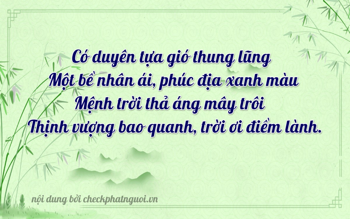 Bài thơ ý nghĩa cho <b>biển số 98A-63136</b> tại website checkphatnguoi.vn