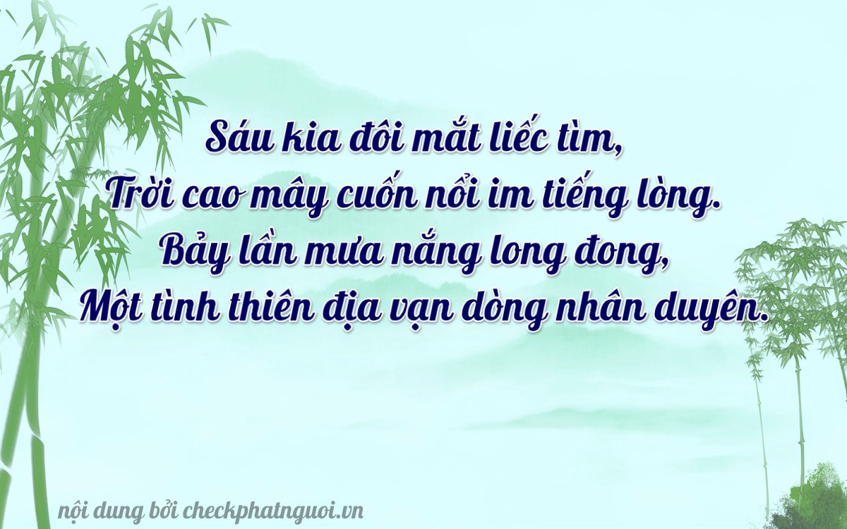 Bài thơ ý nghĩa cho <b>biển số 98A-66721</b> tại website checkphatnguoi.vn