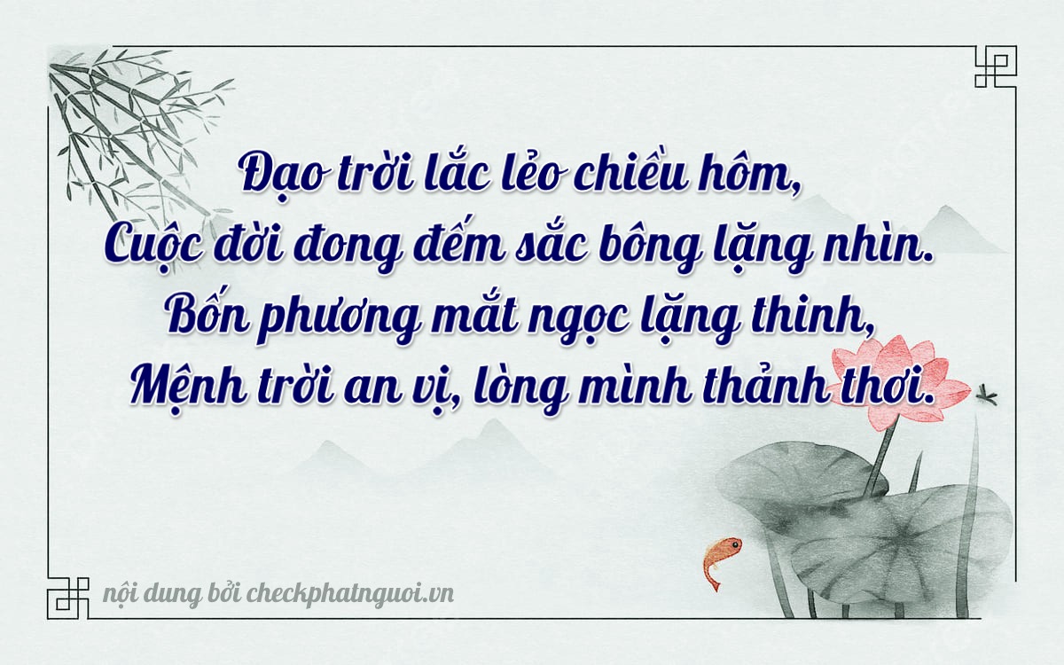 Bài thơ ý nghĩa cho <b>biển số 98A-69456</b> tại website checkphatnguoi.vn