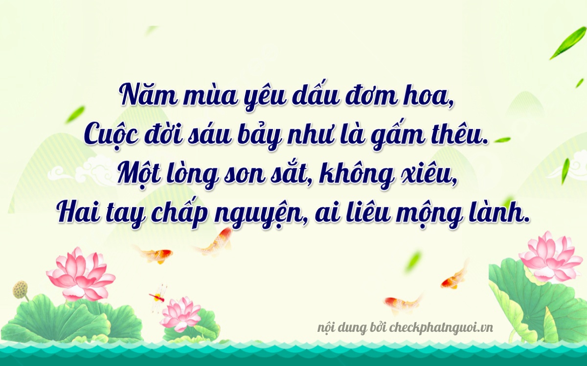 Bài thơ ý nghĩa cho <b>biển số 98A-70125</b> tại website checkphatnguoi.vn