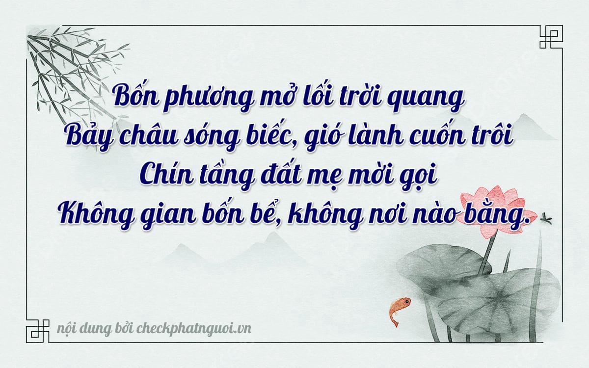 Bài thơ ý nghĩa cho <b>biển số 98A-74490</b> tại website checkphatnguoi.vn