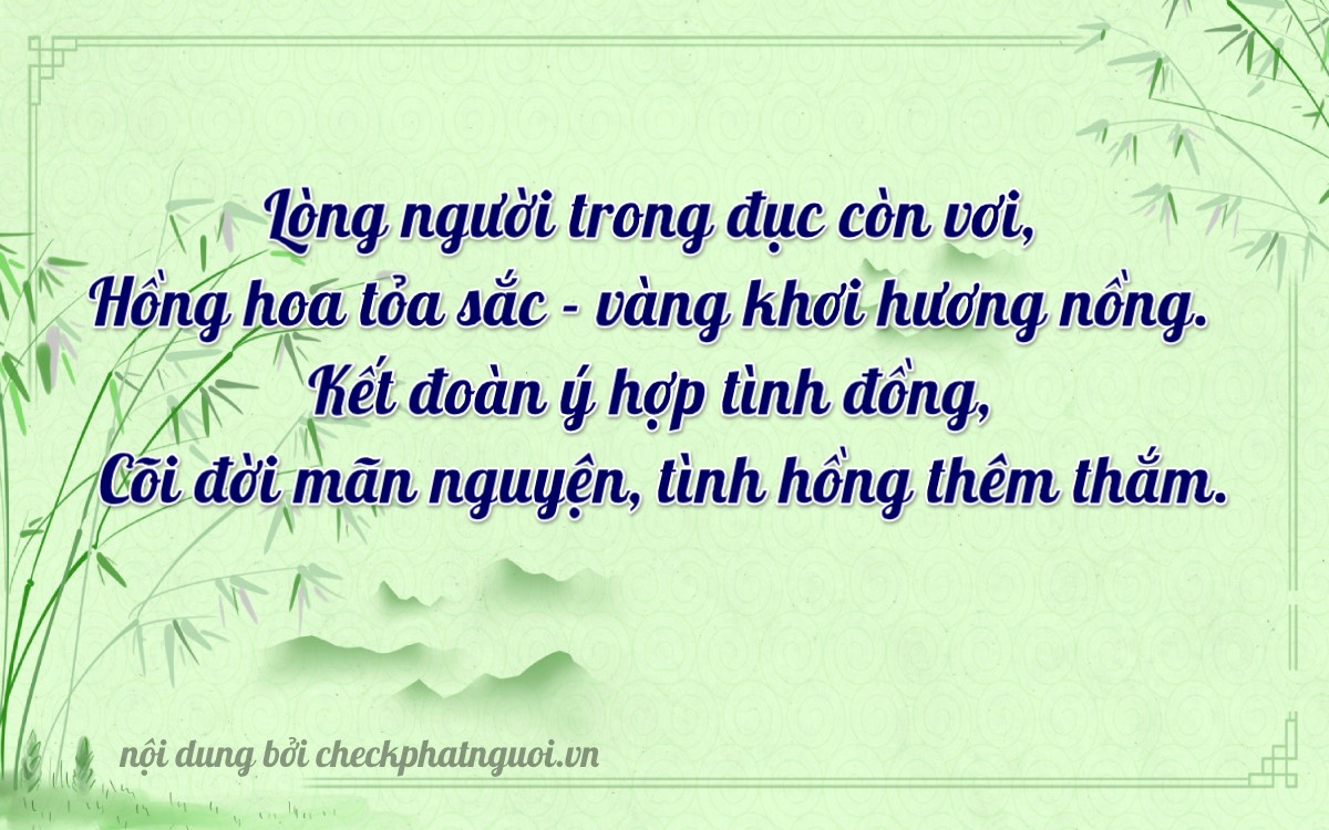 Bài thơ ý nghĩa cho <b>biển số 98A-75755</b> tại website checkphatnguoi.vn