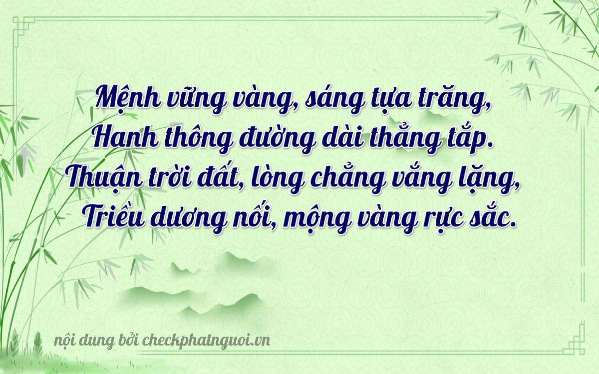 Bài thơ ý nghĩa cho <b>biển số 98A-76822</b> tại website checkphatnguoi.vn