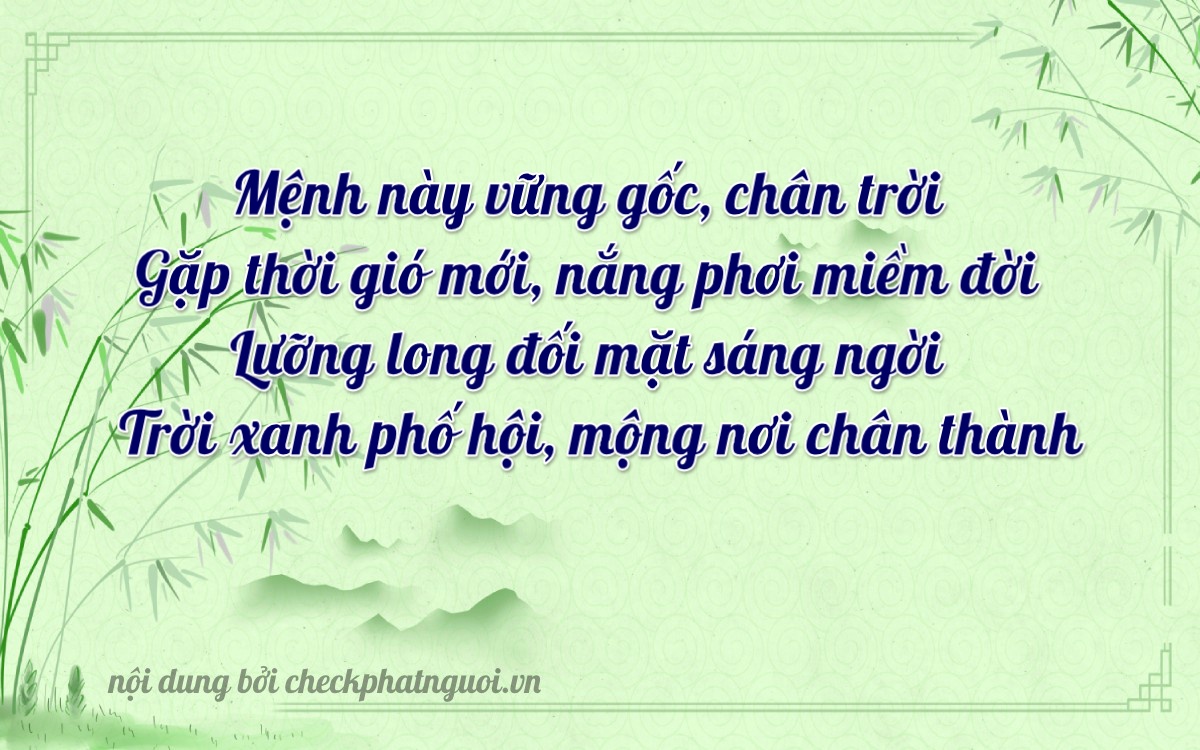 Bài thơ ý nghĩa cho <b>biển số 98A-79576</b> tại website checkphatnguoi.vn