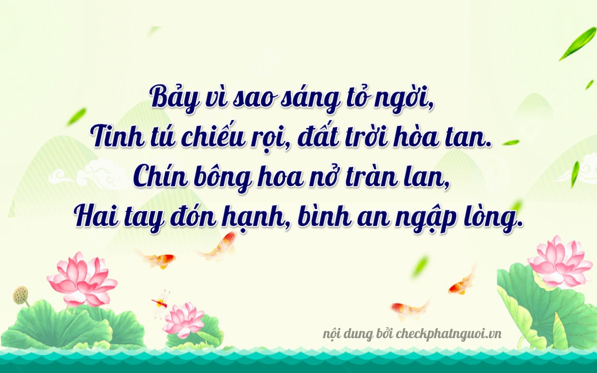 Bài thơ ý nghĩa cho <b>biển số 98A-79920</b> tại website checkphatnguoi.vn