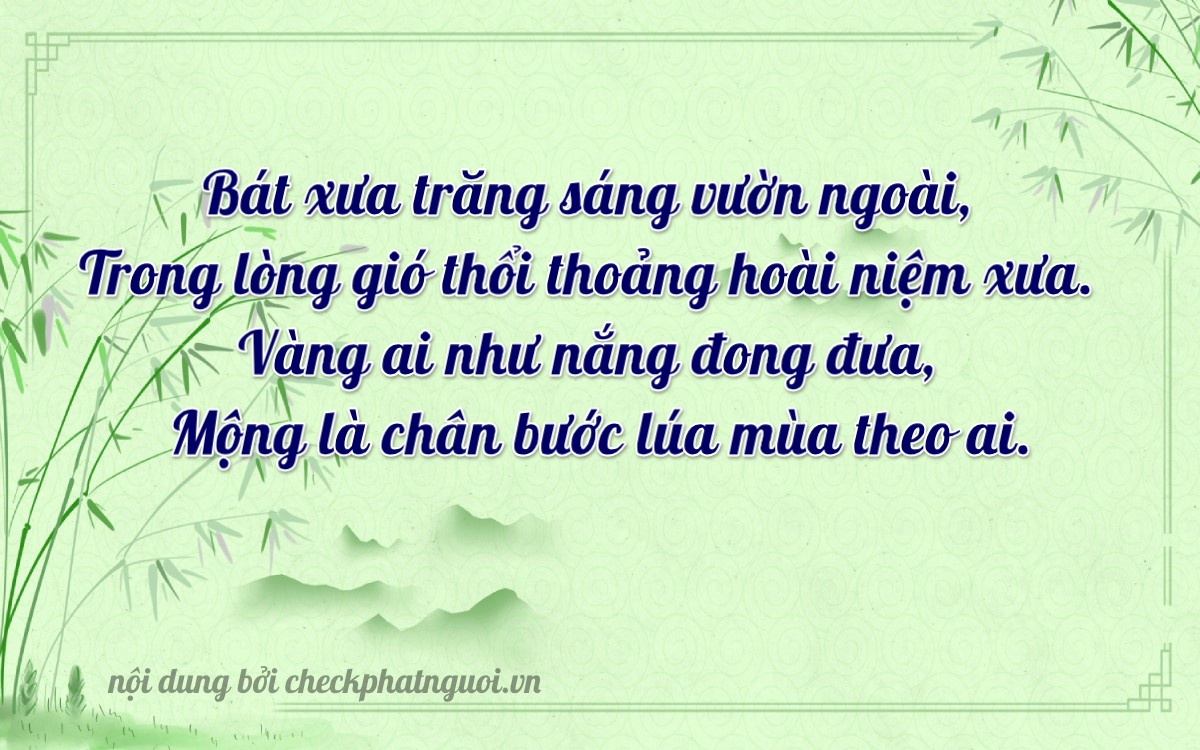 Bài thơ ý nghĩa cho <b>biển số 98A-80197</b> tại website checkphatnguoi.vn