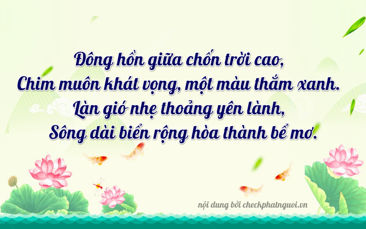 Bài thơ ý nghĩa cho <b>biển số 98A-81517</b> tại website checkphatnguoi.vn