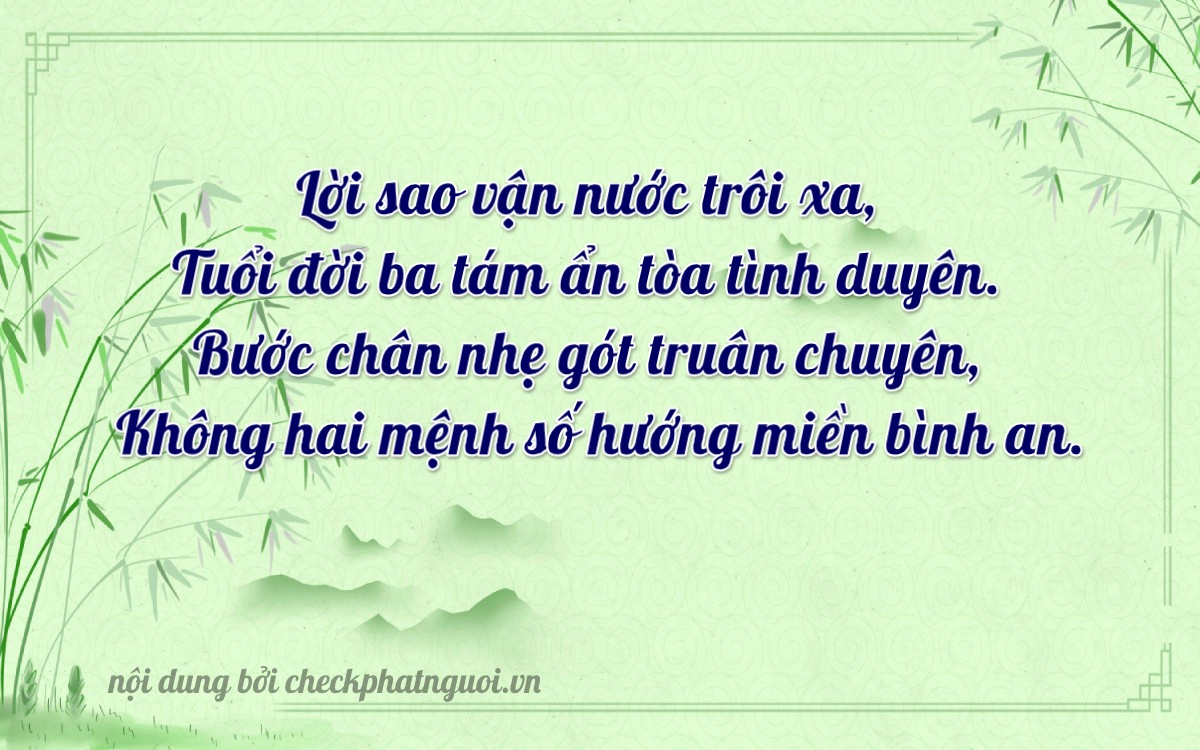 Bài thơ ý nghĩa cho <b>biển số 98A-83802</b> tại website checkphatnguoi.vn