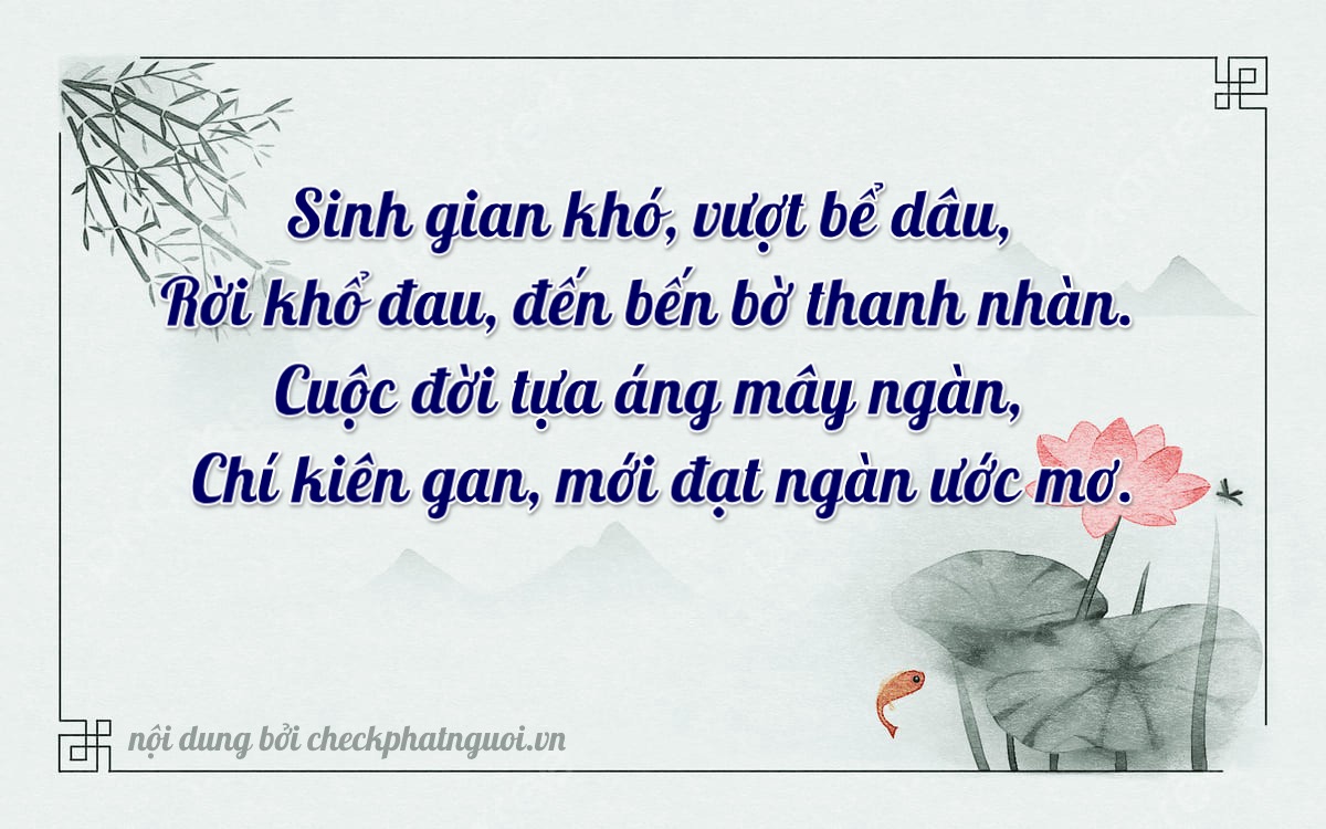 Bài thơ ý nghĩa cho <b>biển số 98A-87603</b> tại website checkphatnguoi.vn