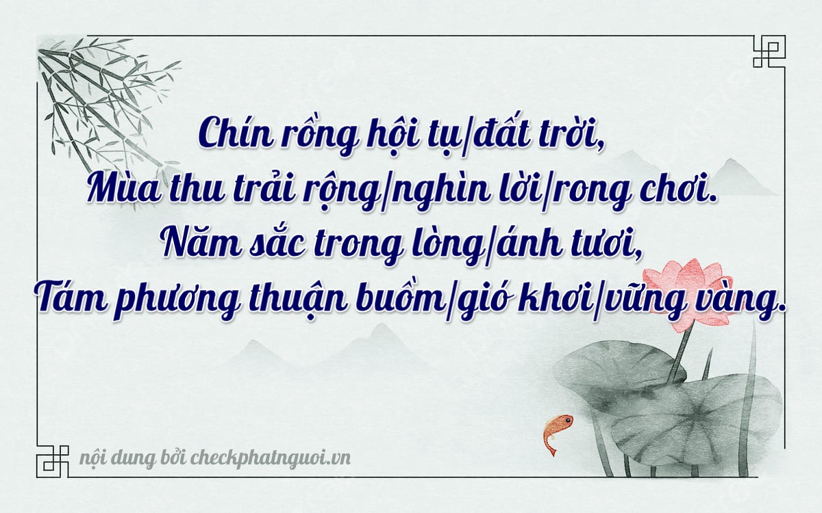 Bài thơ ý nghĩa cho <b>biển số 98A-90558</b> tại website checkphatnguoi.vn