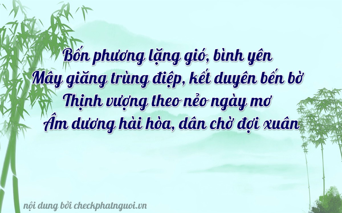 Bài thơ ý nghĩa cho <b>biển số 98A-94033</b> tại website checkphatnguoi.vn