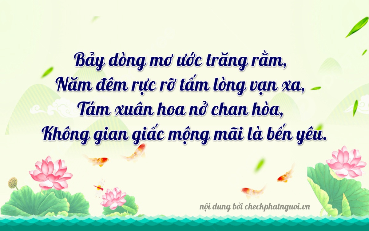 Bài thơ ý nghĩa cho <b>biển số 98AA-07801</b> tại website checkphatnguoi.vn