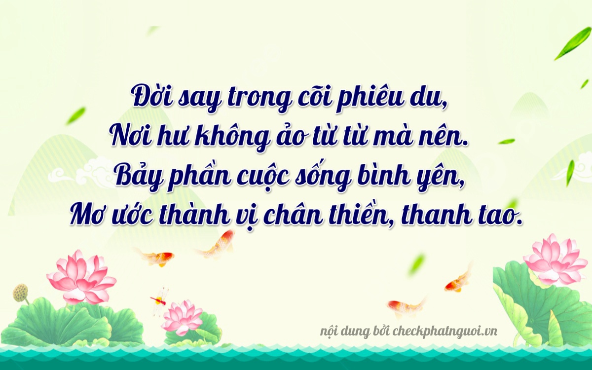 Bài thơ ý nghĩa cho <b>biển số 98AA-08400</b> tại website checkphatnguoi.vn