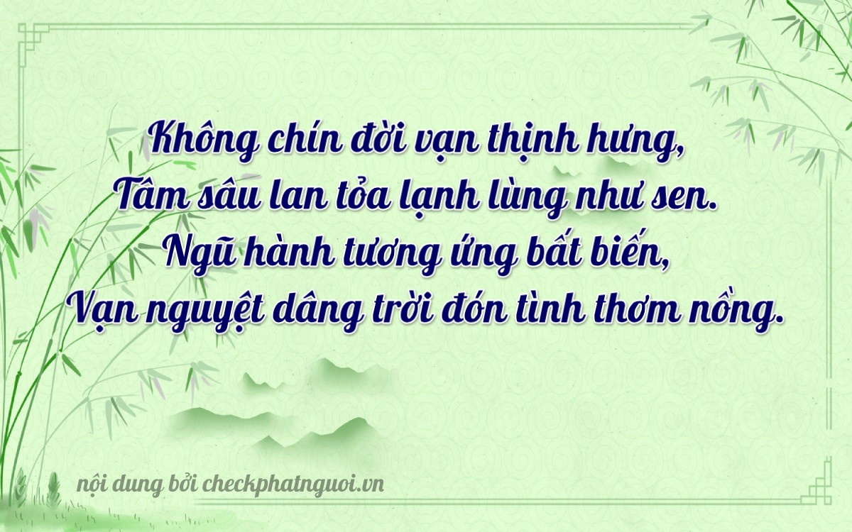 Bài thơ ý nghĩa cho <b>biển số 98AB-09564</b> tại website checkphatnguoi.vn