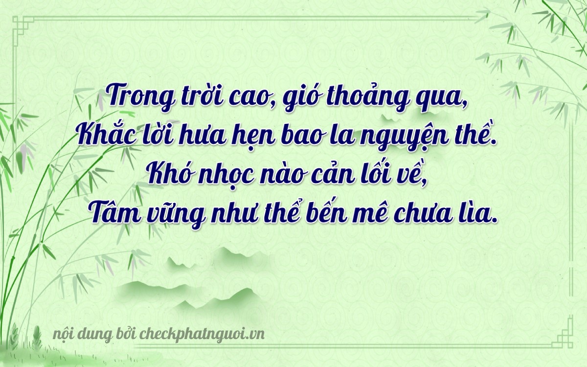Bài thơ ý nghĩa cho <b>biển số 98AC-10278</b> tại website checkphatnguoi.vn