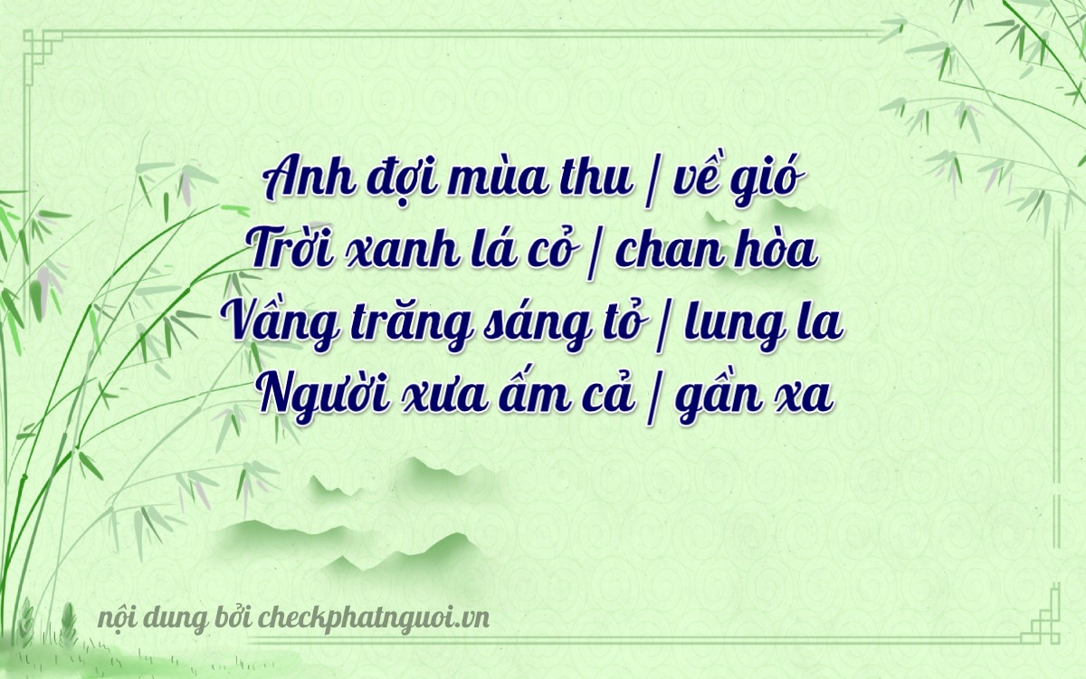 Bài thơ ý nghĩa cho <b>biển số 98AC-73637</b> tại website checkphatnguoi.vn