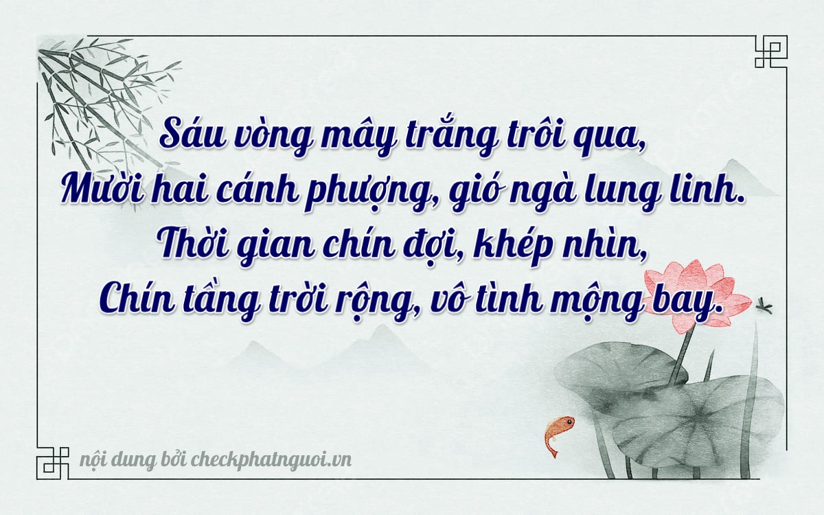 Bài thơ ý nghĩa cho <b>biển số 98AE-12619</b> tại website checkphatnguoi.vn