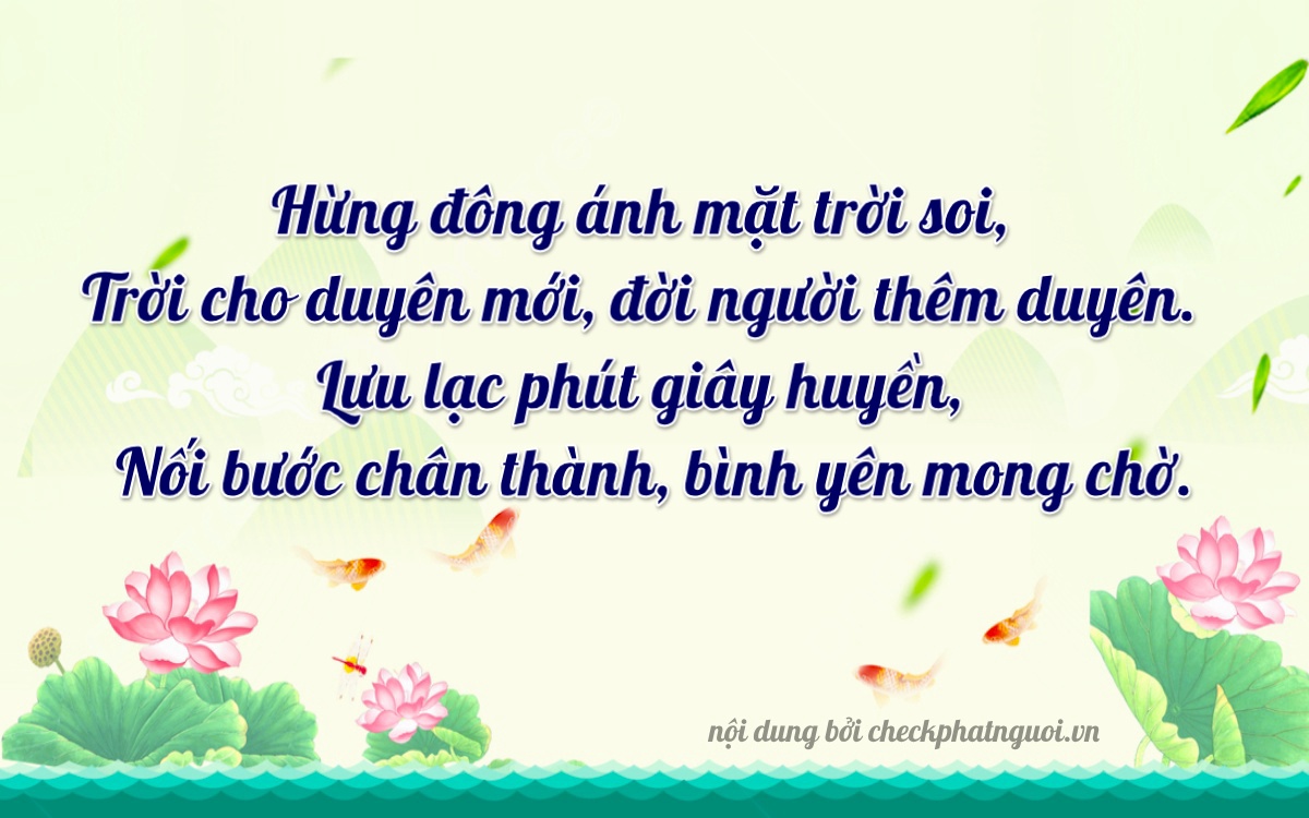 Bài thơ ý nghĩa cho <b>biển số 98AG-02288</b> tại website checkphatnguoi.vn