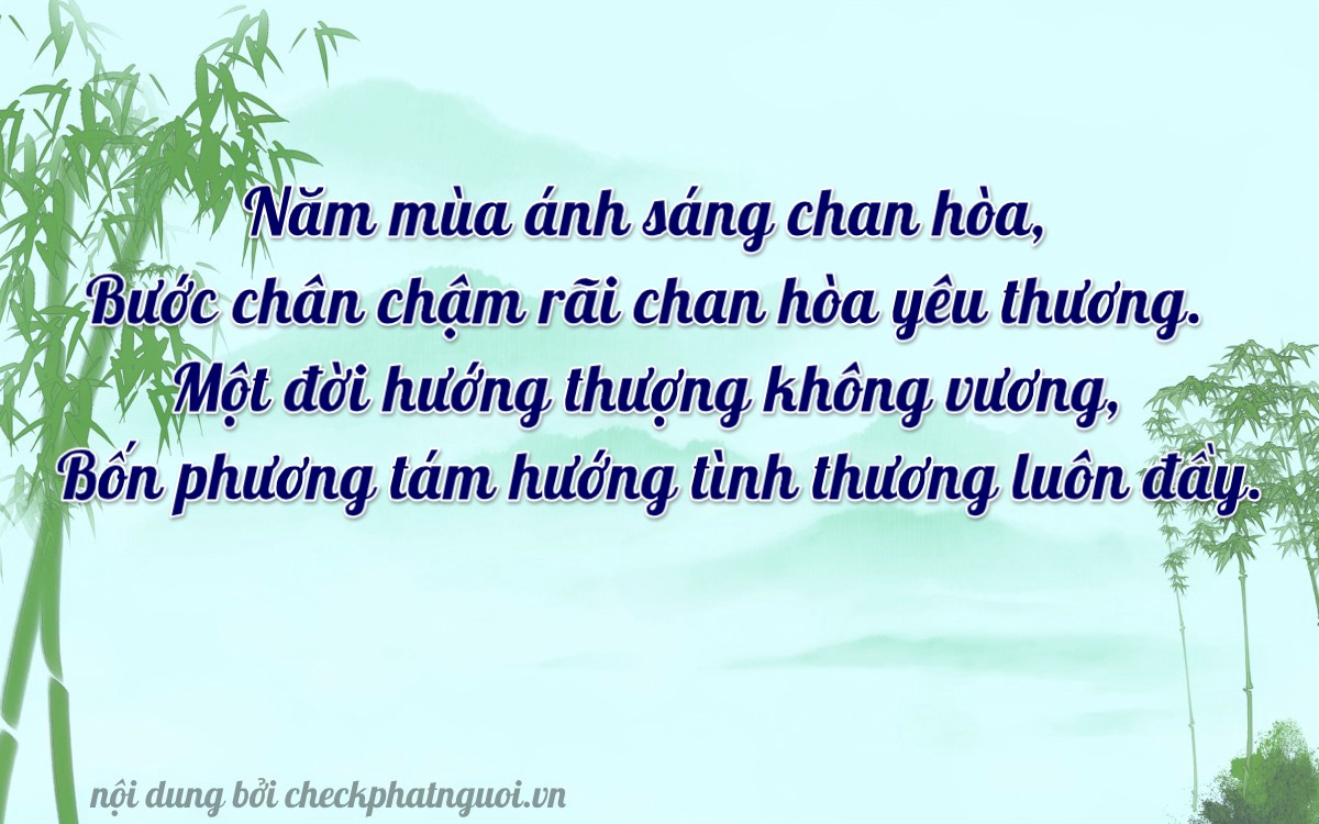 Bài thơ ý nghĩa cho <b>biển số 98AL-05114</b> tại website checkphatnguoi.vn