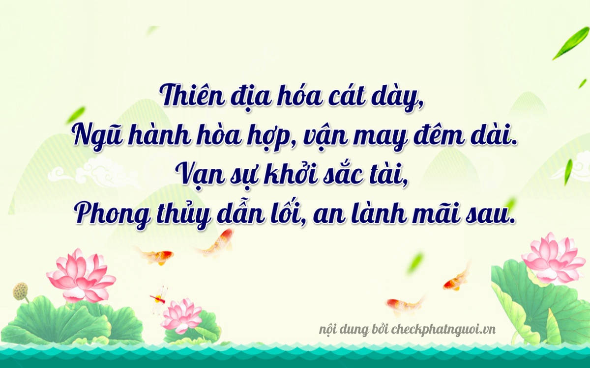 Bài thơ ý nghĩa cho <b>biển số 98B1-20168</b> tại website checkphatnguoi.vn