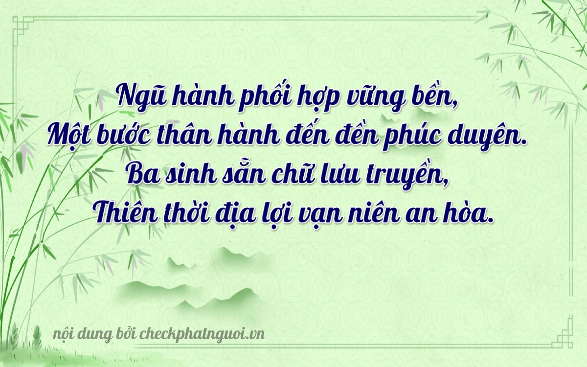 Bài thơ ý nghĩa cho <b>biển số 98B-13980</b> tại website checkphatnguoi.vn