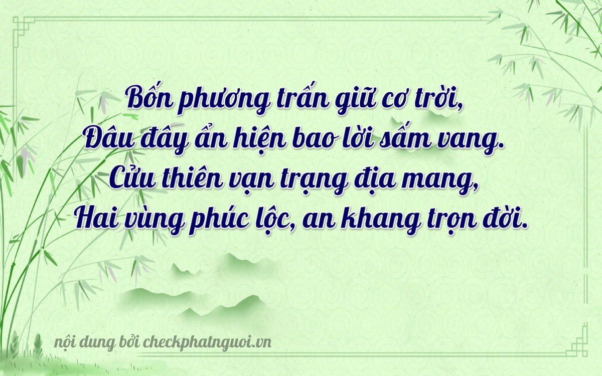 Bài thơ ý nghĩa cho <b>biển số 98B-14902</b> tại website checkphatnguoi.vn