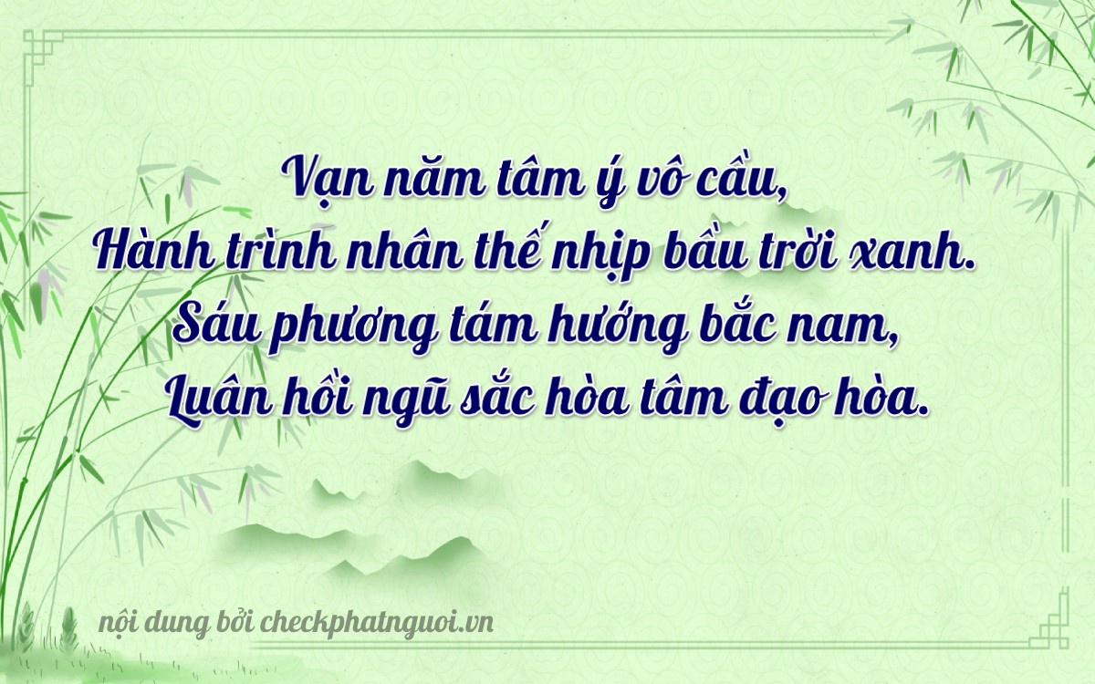 Bài thơ ý nghĩa cho <b>biển số 98B2-10568</b> tại website checkphatnguoi.vn