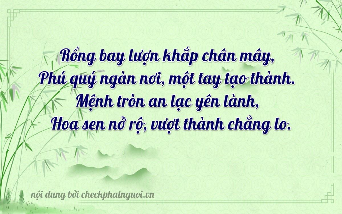 Bài thơ ý nghĩa cho <b>biển số 98B2-11046</b> tại website checkphatnguoi.vn