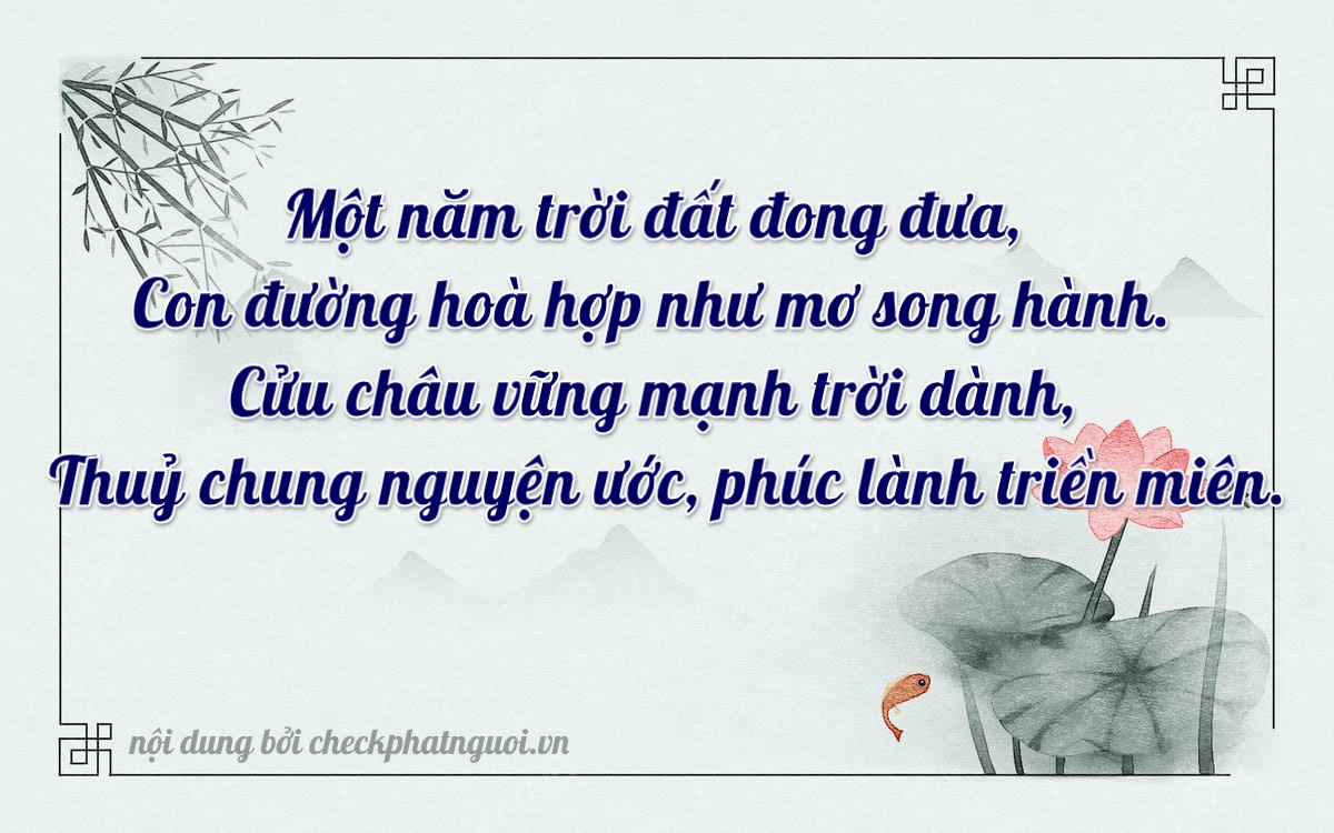 Bài thơ ý nghĩa cho <b>biển số 98B2-11529</b> tại website checkphatnguoi.vn