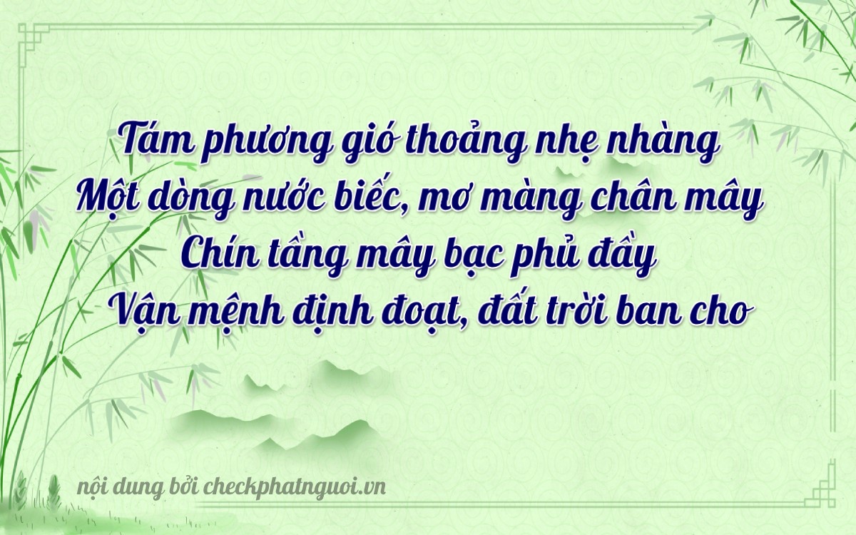 Bài thơ ý nghĩa cho <b>biển số 98B2-81918</b> tại website checkphatnguoi.vn