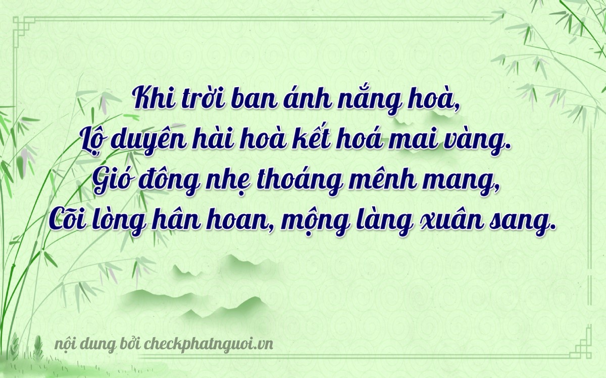 Bài thơ ý nghĩa cho <b>biển số 98B2-92873</b> tại website checkphatnguoi.vn