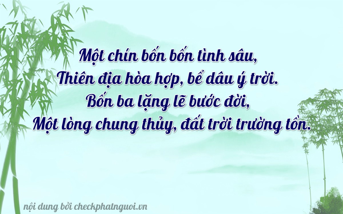 Bài thơ ý nghĩa cho <b>biển số 98B2-94431</b> tại website checkphatnguoi.vn