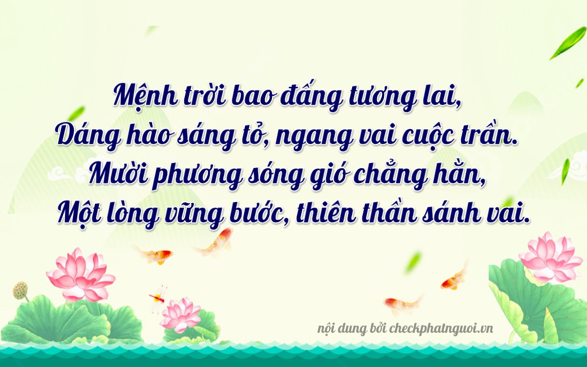 Bài thơ ý nghĩa cho <b>biển số 98B3-12310</b> tại website checkphatnguoi.vn