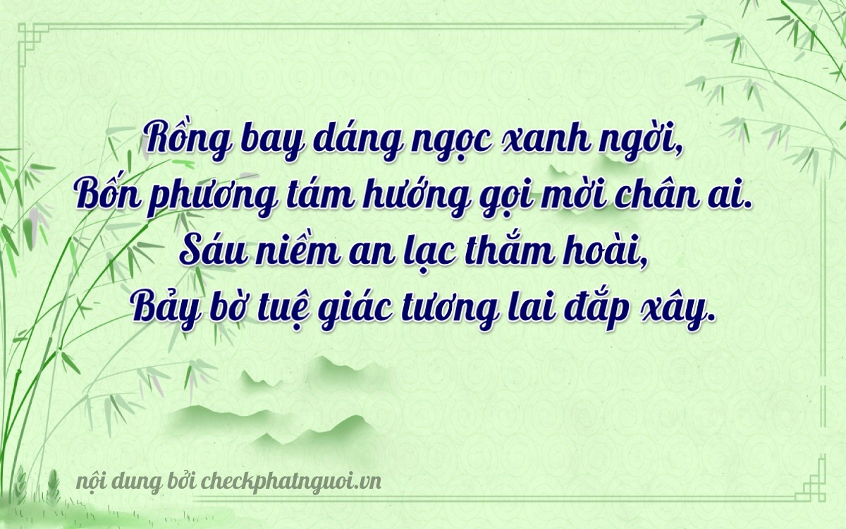 Bài thơ ý nghĩa cho <b>biển số 98B3-48967</b> tại website checkphatnguoi.vn