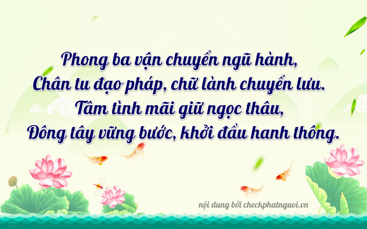 Bài thơ ý nghĩa cho <b>biển số 98B3-53653</b> tại website checkphatnguoi.vn