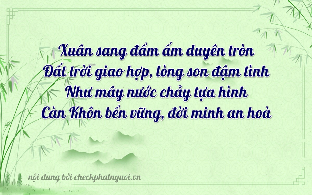 Bài thơ ý nghĩa cho <b>biển số 98B3-69211</b> tại website checkphatnguoi.vn