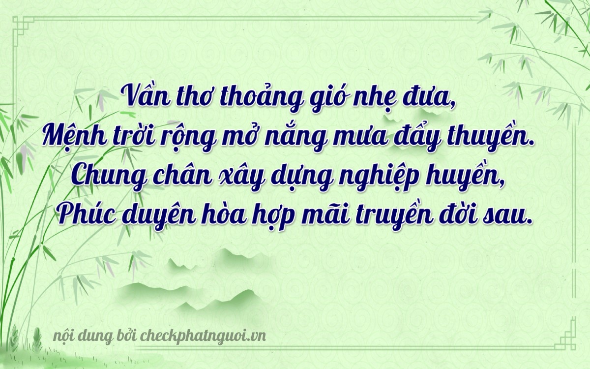 Bài thơ ý nghĩa cho <b>biển số 98B3-76521</b> tại website checkphatnguoi.vn
