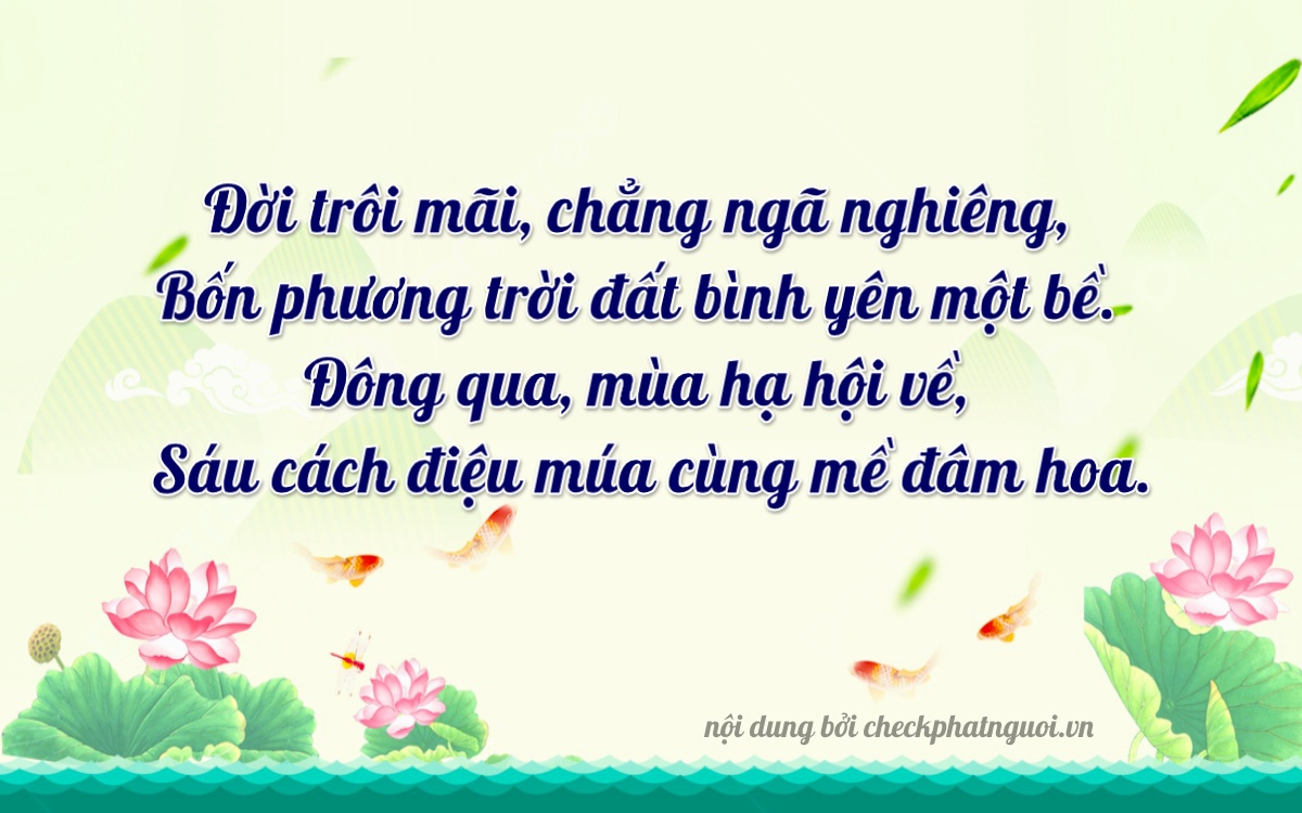 Bài thơ ý nghĩa cho <b>biển số 98C1-02465</b> tại website checkphatnguoi.vn