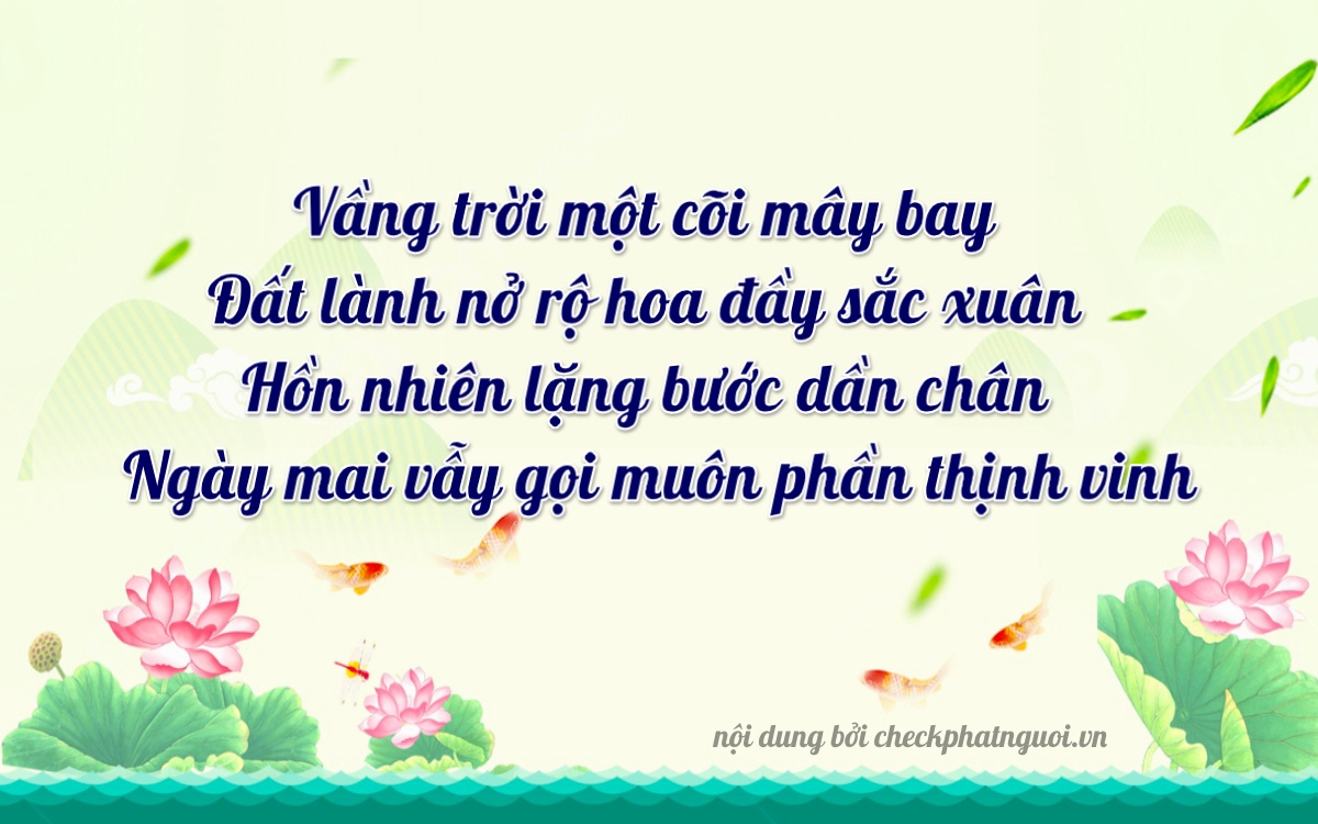 Bài thơ ý nghĩa cho <b>biển số 98C1-26554</b> tại website checkphatnguoi.vn