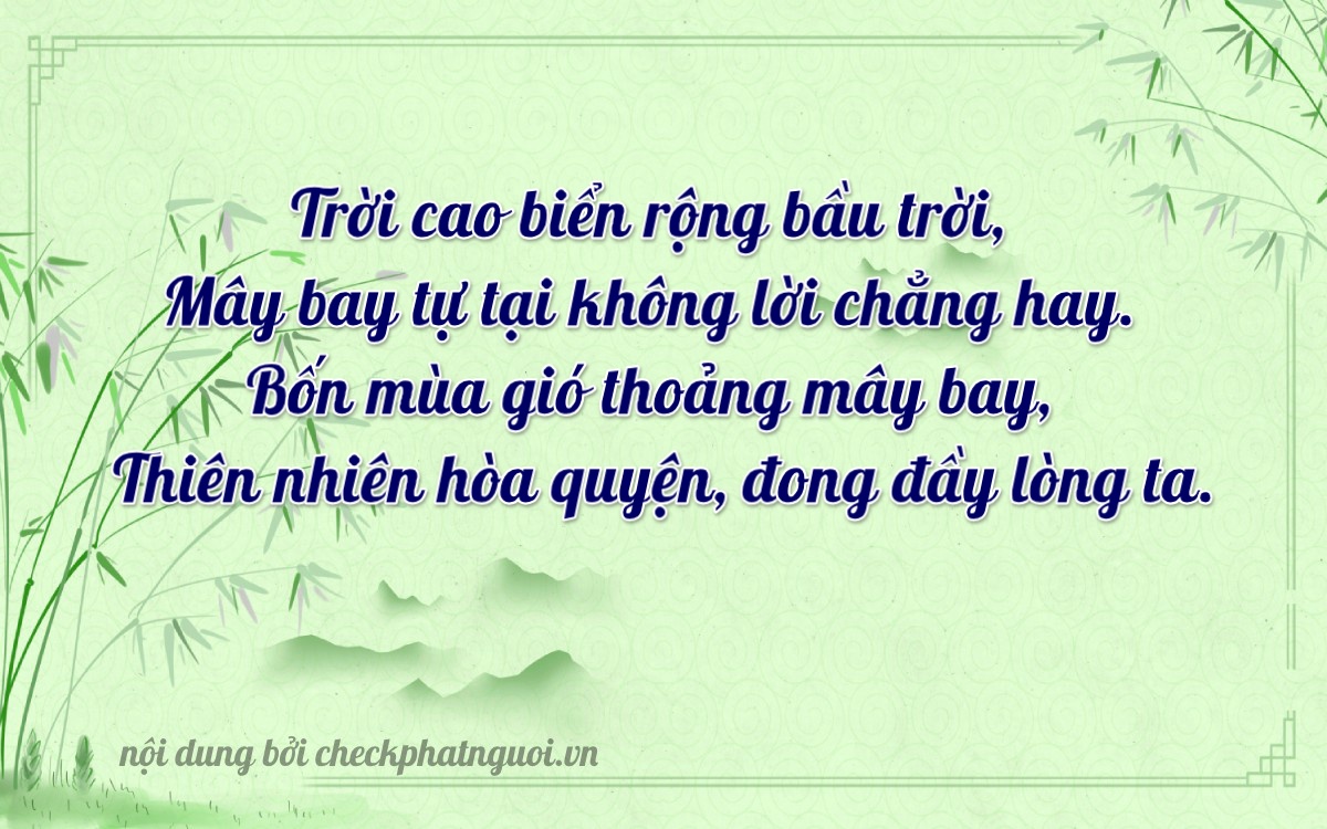 Bài thơ ý nghĩa cho <b>biển số 98C-24734</b> tại website checkphatnguoi.vn