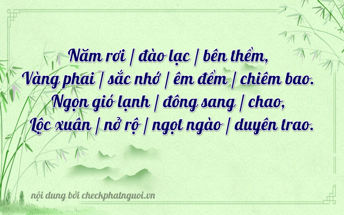 Bài thơ ý nghĩa cho <b>biển số 98C-25144</b> tại website checkphatnguoi.vn